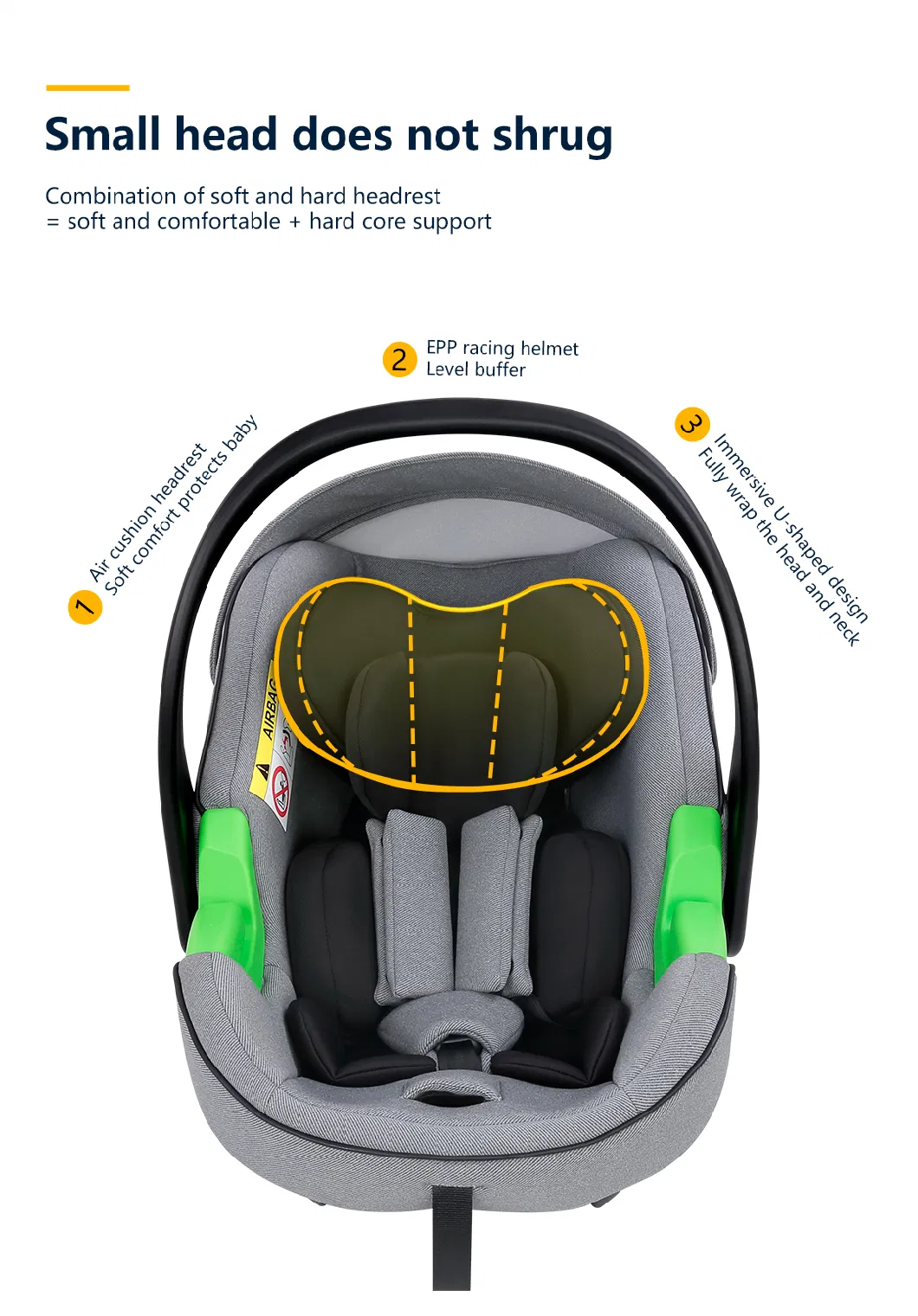 Comfortable Safety All-Round Protection of Baby Car Seat