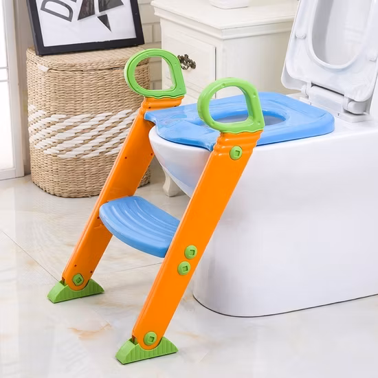 ベビートイレトレーニングシート子供用トイレシート調節可能なはしごトイレトレーニング折りたたみシート